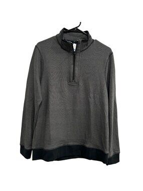 Copper & Oak Small Mens Pullover Half-Zip Sweatshirt Gray Outdoors Gorpcore NEW